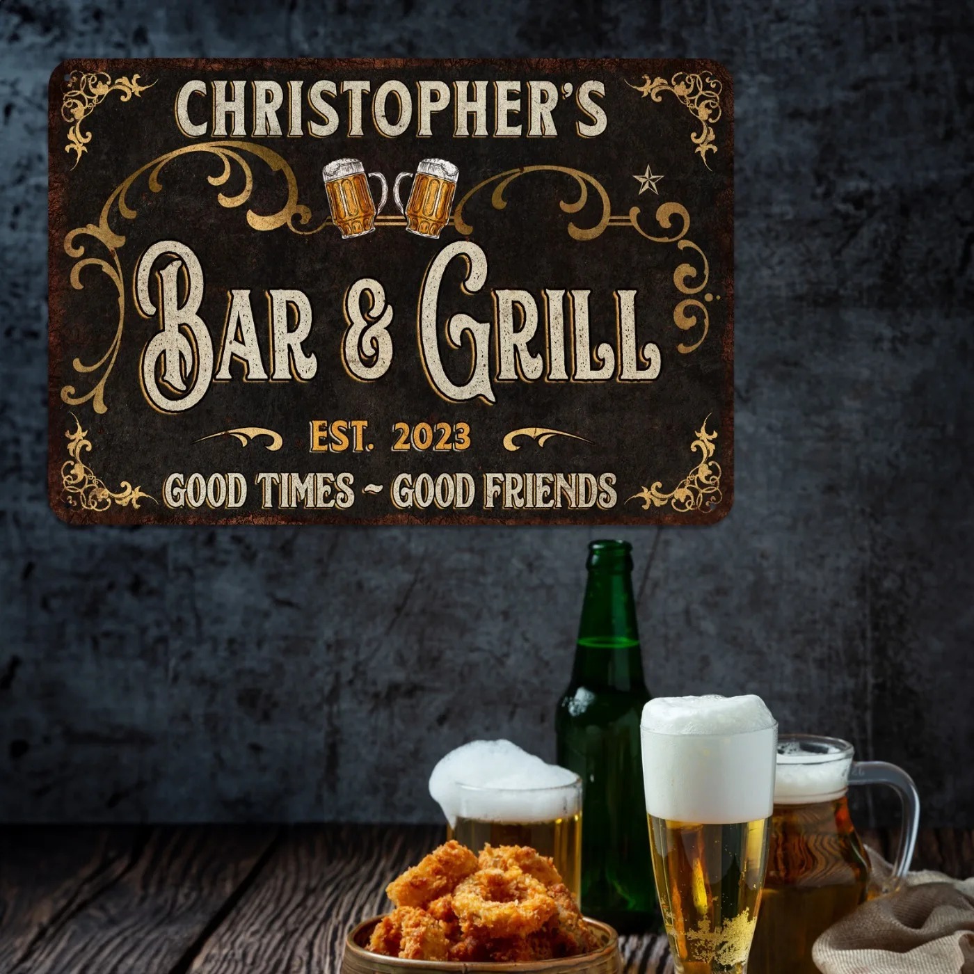 1 шт. Персонализированная мета – обзор и цена Home Bar Signs